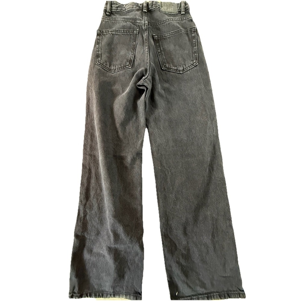 Pull&Bear Denim Black Straight Regular 5-Pocket Women's Jeans
